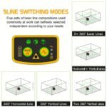 Self Leveling Laser Level Tool, 3x360 Line Lasers, 12 Lines Green Beam Leveler Tool, With Self-leveling, Manual, Pulse Mode, Lazer Level With 360 Magnetic Base And Rechargeable Battery - Image 8