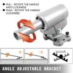 VEVOR Bull Float Magnesium Concrete Float  Round End Concrete Float Tool Cement Tool Bull Concrete Kit Bull Float With 4 Float Handle Bull Float Bracket Concrete Tools Finishing Bull Float - Image 2