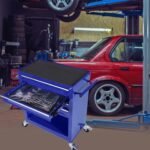 4 Drawers Tool Cabinet With Tool Sets--BLUE