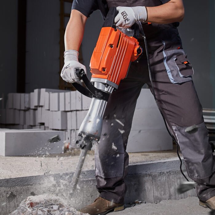 VEVOR Demolition Jack Hammer Concrete Breaker 2200W Electric Hammer 6 Chisel Bits - Image 1