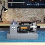 VEVOR Lawn Mower Blade Sharpener, 1HP 750W Lawnmower Blade Grinder With 9-inch Ceramic Grinding Wheel, Powerful Bench Mower Sharpening Machine For High Low Lift Blades, Gator Blades, Flat Blades