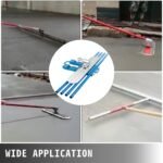 VEVOR Bull Float Magnesium Concrete Float  Round End Concrete Float Tool Cement Tool Bull Concrete Kit Bull Float With 4 Float Handle Bull Float Bracket Concrete Tools Finishing Bull Float