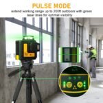 Self Leveling Laser Level Tool, 3x360 Line Lasers, 12 Lines Green Beam Leveler Tool, With Self-leveling, Manual, Pulse Mode, Lazer Level With 360 Magnetic Base And Rechargeable Battery - Image 6
