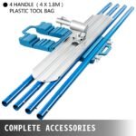 VEVOR Bull Float Magnesium Concrete Float  Round End Concrete Float Tool Cement Tool Bull Concrete Kit Bull Float With 4 Float Handle Bull Float Bracket Concrete Tools Finishing Bull Float - Image 3