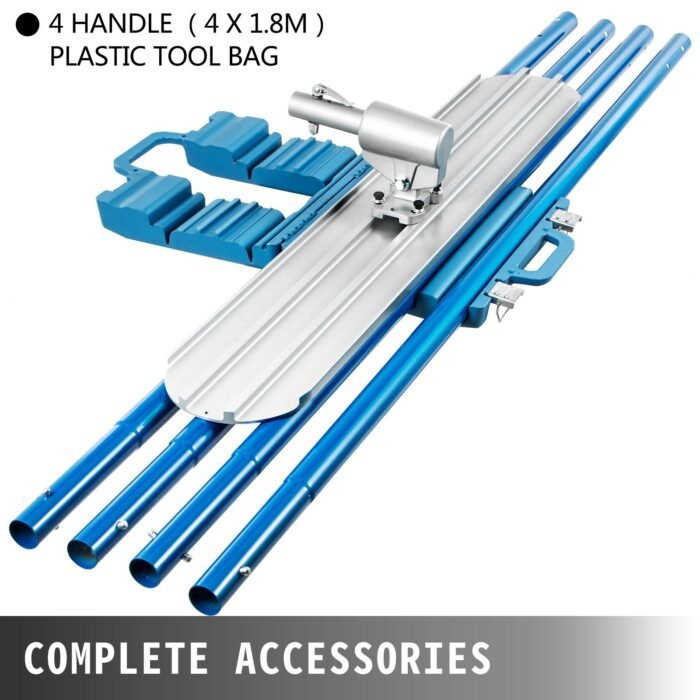VEVOR Bull Float Magnesium Concrete Float  Round End Concrete Float Tool Cement Tool Bull Concrete Kit Bull Float With 4 Float Handle Bull Float Bracket Concrete Tools Finishing Bull Float - Image 3