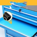 Hand Push Mobile Tool Cabinet Warehouse Heavy-duty Combination Parts Cabinet Workshop Drawer-type 7-drawer Tool Cabinet - Image 4