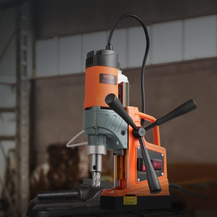 VEVOR Magnetic Drill, 1450W  Boring Diameter, 12500N 850 RPM Portable Electric Mag Drill Press, Drilling Machine For Any Surface Home Improvement Industry Railway - Image 3