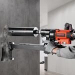 Diamond Core Drilling Machine, 8in Wet&Dry Concrete Core Drill Rig With Stand, 750RPM Speed - Image 2