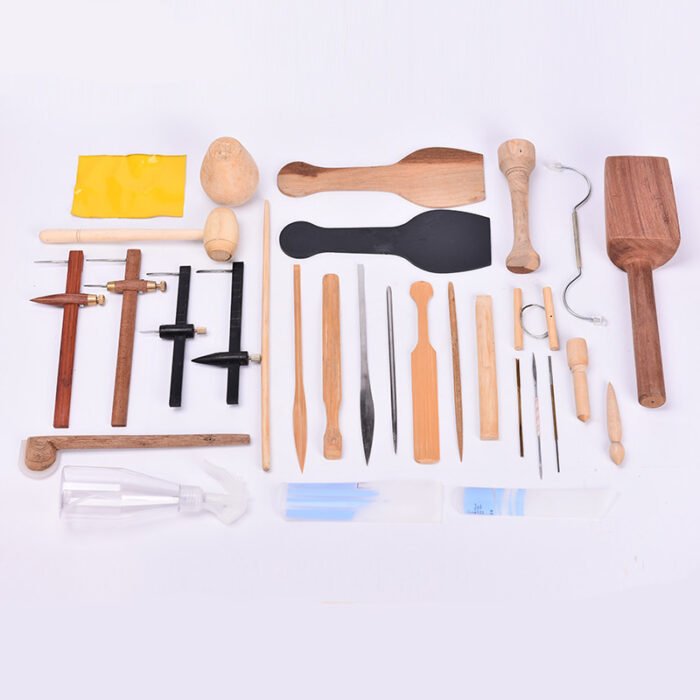 Handmade Purple Sand Pottery Tool Set - Image 1