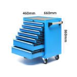 Hand Push Mobile Tool Cabinet Warehouse Heavy-duty Combination Parts Cabinet Workshop Drawer-type 7-drawer Tool Cabinet - Image 5