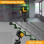 Self Leveling Laser Level Tool, 3x360 Line Lasers, 12 Lines Green Beam Leveler Tool, With Self-leveling, Manual, Pulse Mode, Lazer Level With 360 Magnetic Base And Rechargeable Battery - Image 9