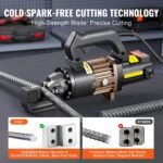 Electric Hydraulic Rebar Cutter Cutting Up - Image 6