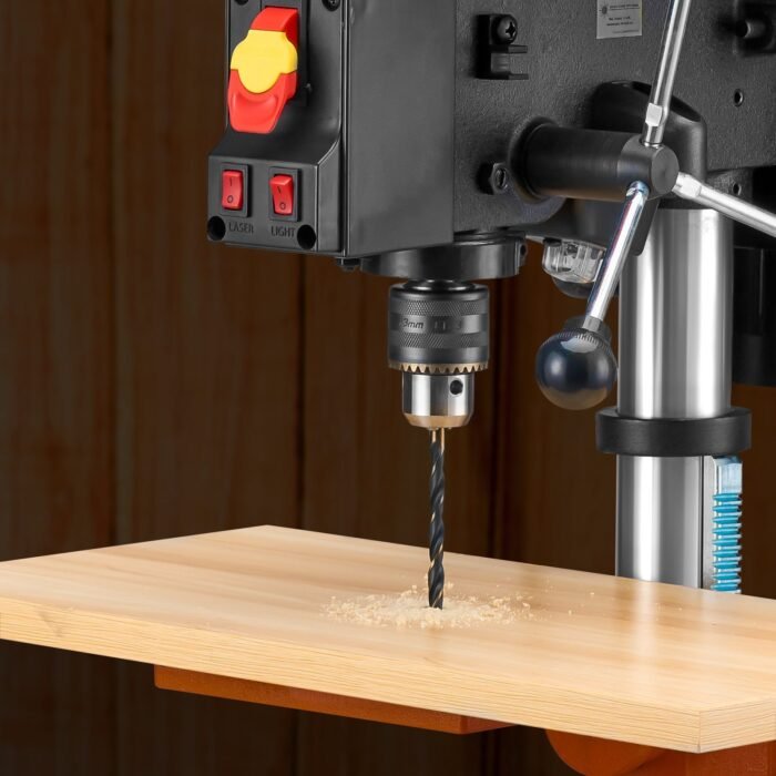10in Benchtop Drill Press Tabletop Drilling Machine 610-2800RPM Adjustable - Image 9