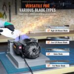 VEVOR Lawn Mower Blade Sharpener, 500W Lawnmower Blade Grinder With 7-inch Ceramic Grinding Wheel, Powerful Bench Mower Sharpening Machine For High Low Lift Blades, Gator Blades, Flat Blades - Image 3