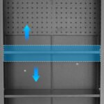 Metal Garage Storage Cabinet With Wheels - Heavy-Duty Tool Storage Cabinet For Home, Office, School, And Garage Organization, Black Gray - Image 8