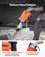 VEVOR Demolition Jack Hammer Concrete Breaker 2200W Electric Hammer 6 Chisel Bits - Image 3