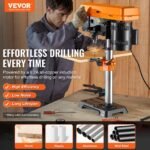 10in Benchtop Drill Press Tabletop Drilling Machine 610-2800RPM Adjustable - Image 6