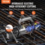 Electric Hydraulic Rebar Cutter Cutting Up