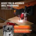 10in Benchtop Drill Press Tabletop Drilling Machine 610-2800RPM Adjustable - Image 7