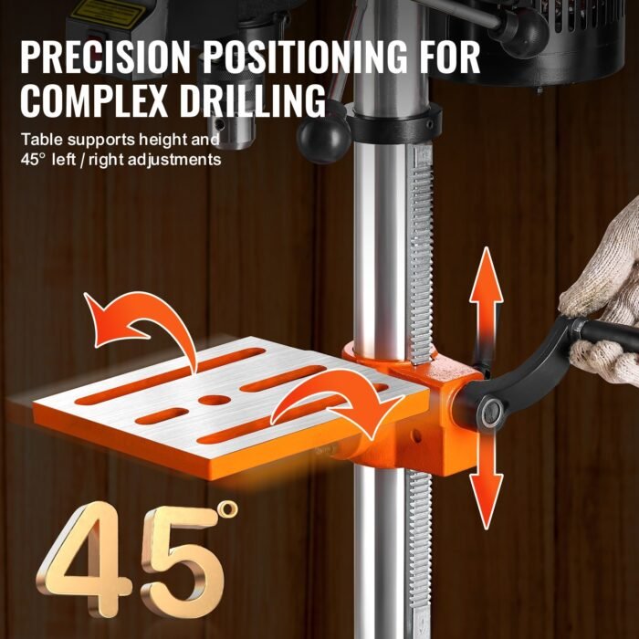 10in Benchtop Drill Press Tabletop Drilling Machine 610-2800RPM Adjustable - Image 4