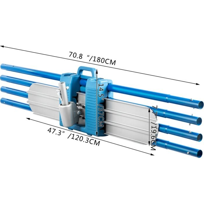 VEVOR Bull Float Magnesium Concrete Float  Round End Concrete Float Tool Cement Tool Bull Concrete Kit Bull Float With 4 Float Handle Bull Float Bracket Concrete Tools Finishing Bull Float - Image 6