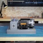 VEVOR Lawn Mower Blade Sharpener, 500W Lawnmower Blade Grinder With 7-inch Ceramic Grinding Wheel, Powerful Bench Mower Sharpening Machine For High Low Lift Blades, Gator Blades, Flat Blades - Image 8