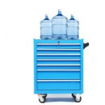 Hand Push Mobile Tool Cabinet Warehouse Heavy-duty Combination Parts Cabinet Workshop Drawer-type 7-drawer Tool Cabinet - Image 3